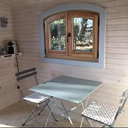 Parque de Campismo Roulotte Avec Terrasse Et Jardin Vue *