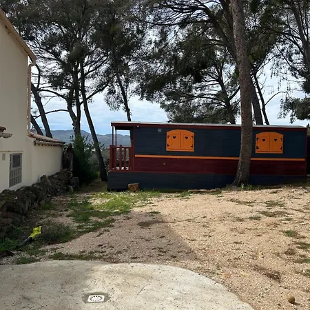 Parque de Campismo Roulotte Avec Terrasse Et Jardin Vue *
